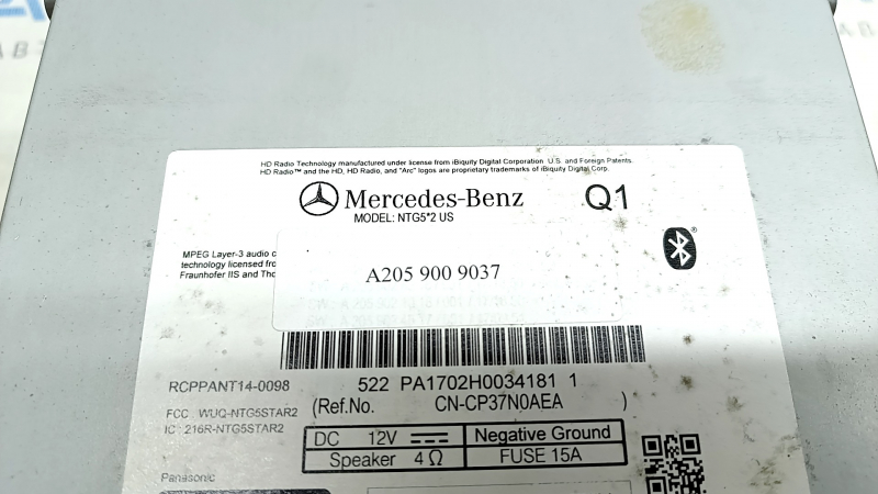 Головное устройство Mercedes C-class W205 18-18