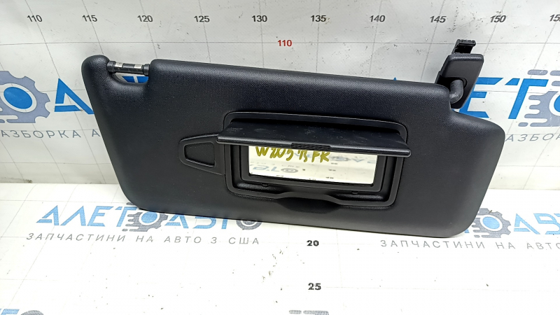 Козырек правый Mercedes C-class W205 15-21 черный, без крючка