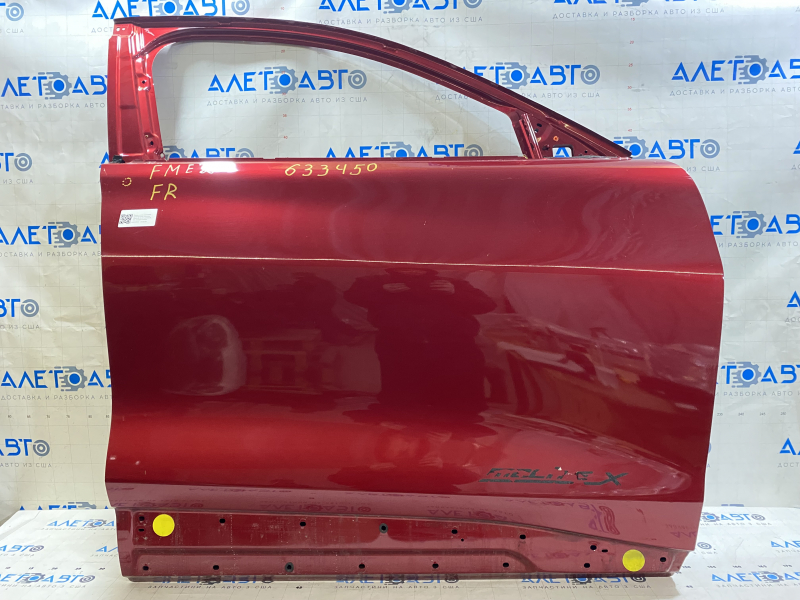 Дверь голая передняя правая Ford Mustang Mach-E 21-26 красный D4, мелкая тычка