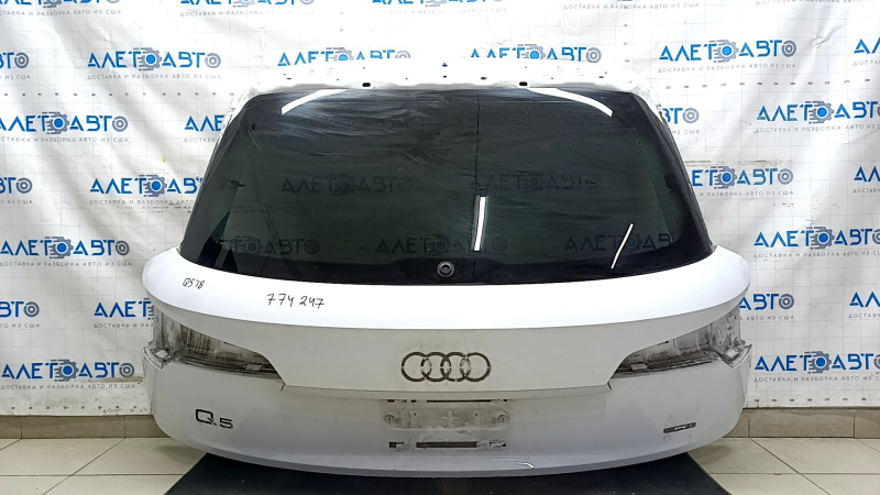 Дверь багажника голая со стеклом Audi Q5 80A 18-20 белый LS9R