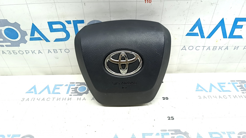 Подушка безопасности airbag в руль водительская Toyota Highlander 20-22 черная