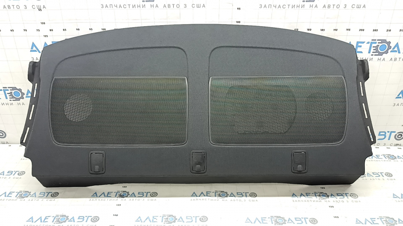 Полка задняя в сборе Audi A6 C7 12-15 дорест без шторки, черная