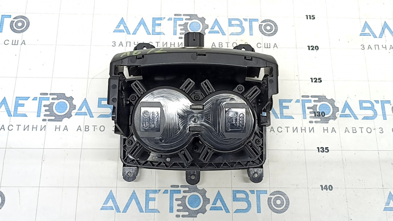 Подстаканник центральной консоли Audi A6 C7 12-18 кожа черная с хром