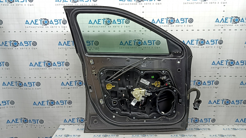 Дверь в сборе передняя левая Jeep Compass 17-26 keyless, графит PAU, тычки, царапины на накладке