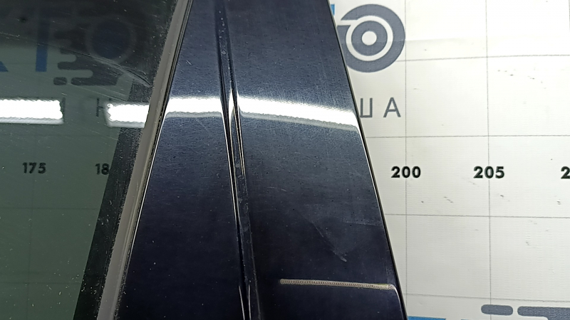 Дверь в сборе задняя левая Jeep Compass 17-26 тонировка, графит PAU, царапины на накладке