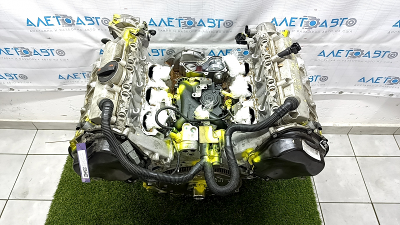Двигатель Audi A6 C7 12-15 3.0T CTUA 73к без помпы и натяжителей, сломан носик вакуумного насоса, мелкие задиры