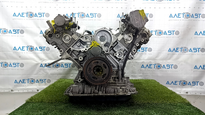 Двигатель Audi A6 C7 12-15 3.0T CTUA 73к без помпы и натяжителей, сломан носик вакуумного насоса, мелкие задиры