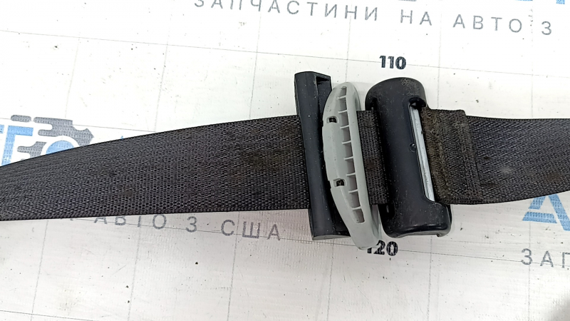 Водительский ремень безопасности Jeep Compass 17-21 черный, с натяжителем, повреждение водой, под химчистку