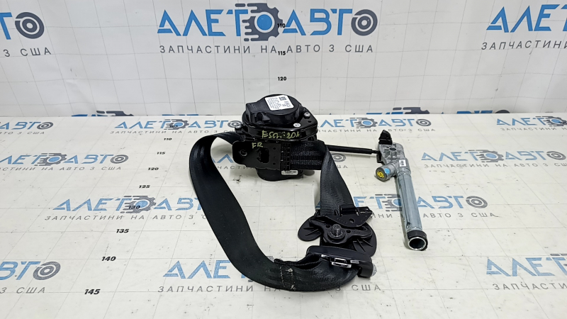 Пассажирский ремень безопасности с натяжителем Ford Escape MK4 20-26 черный, под чистку