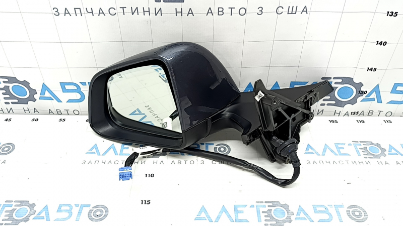 Зеркало боковое левое в сборе Tesla Model Y 20-25 13 пинов, графит, автозатемнение, без накладки