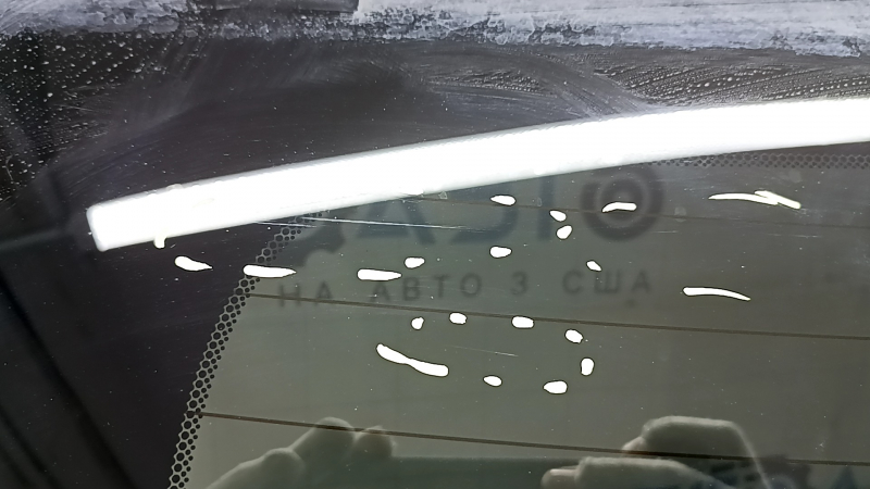 Дверь багажника голая со стеклом Jeep Grand Cherokee WK2 14-21 серебро PSC, тонировка,царапины на стекле