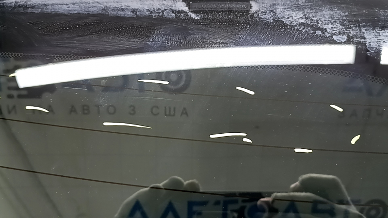 Дверь багажника голая со стеклом Jeep Grand Cherokee WK2 14-21 серебро PSC, тонировка,царапины на стекле