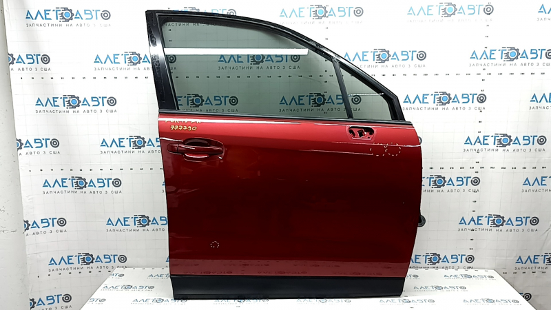 Дверь в сборе передняя правая Subaru Forester 14-18 SJ красный H2Q, тычки, вмятина