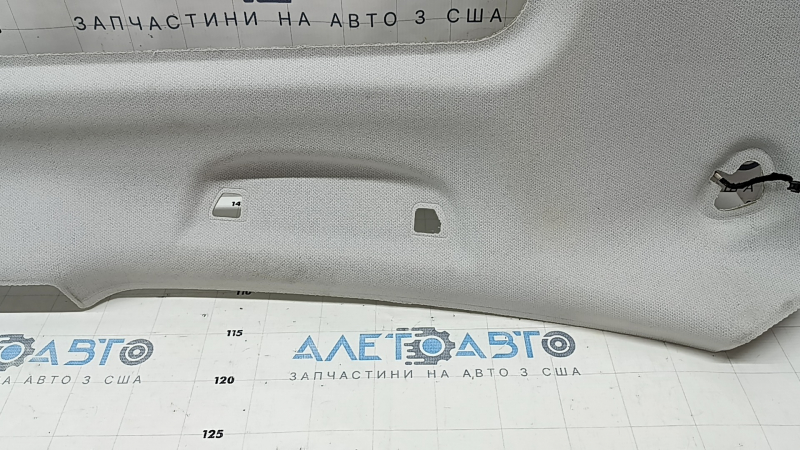 Обшивка потолка Subaru Forester 17-18 SJ под люк и камеру, серая, под чистку, обрезана проводка