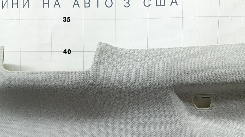 Обшивка потолка Subaru Forester 17-18 SJ под люк и камеру, серая, под чистку, обрезана проводка