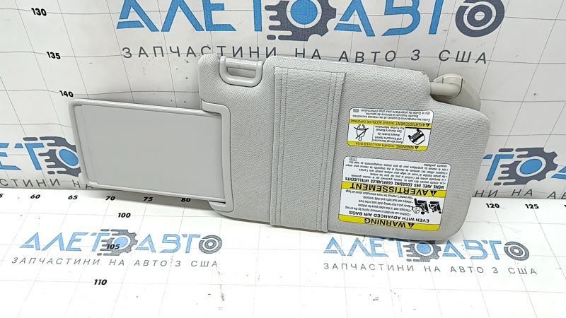 Козырек левый Subaru Forester 17-18 SJ серый под камеру, без крючка, с подсветкой, под химчистку