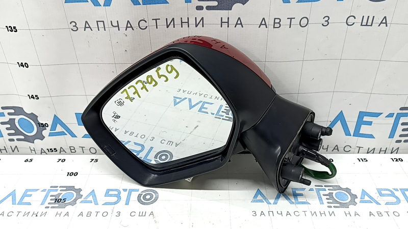 Зеркало боковое левое в сборе Subaru Forester 17-18 SJ 11 пинов, подогрев, BSM, красное