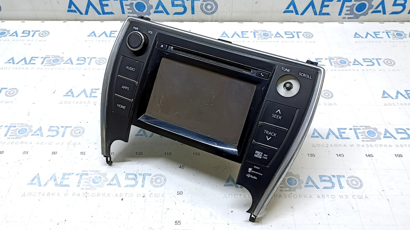 Дисплей радио дисковод проигрыватель навигация Toyota Camry v55 15-17 usa царапины, отсутствует кнопка