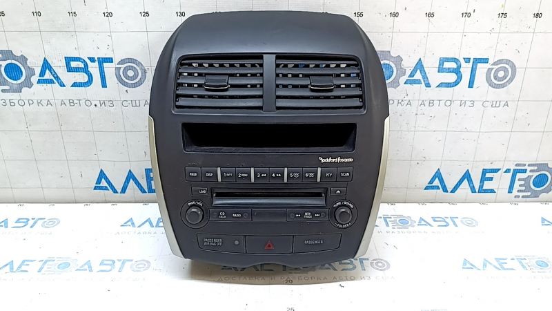 Расположение мультимедиа с накладкой для Mitsubishi Outlander Sport 2010-2026.