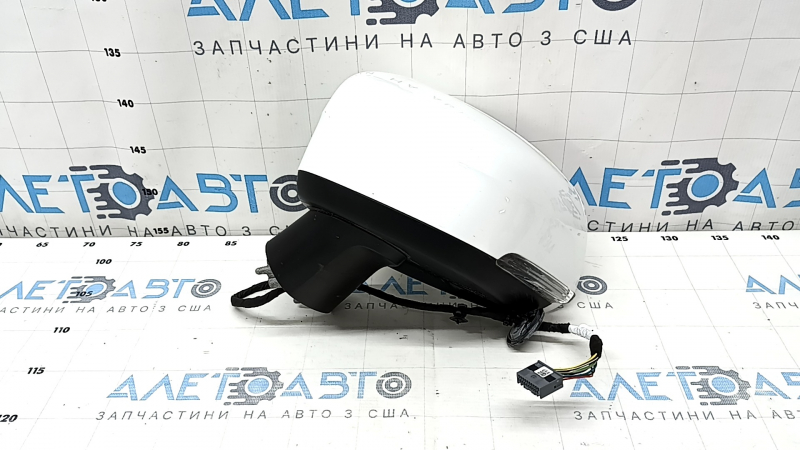 Зеркало боковое левое в сборе Volvo XC90 16-24 10 пинов, поворотник, белое