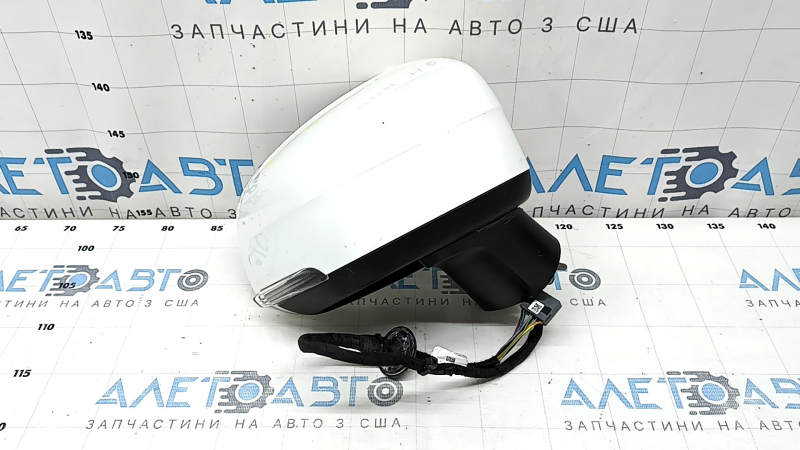 Зеркало боковое правое в сборе Volvo XC90 16-24 11 пинов, поворотник, белое