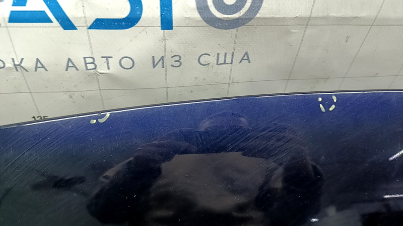 Капот голый Lexus RX350 RX450h 10-15 синий 8U0, сталь, сколы
