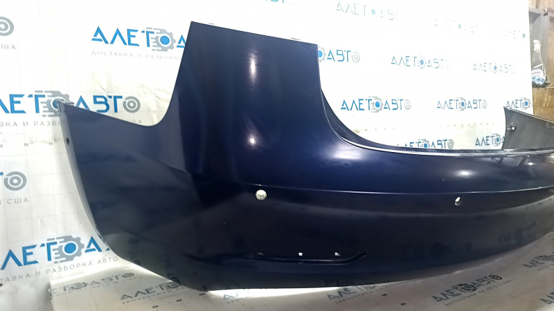 Бампер задний голый Tesla Model 3 18-23 синий PPSB, под парктроники