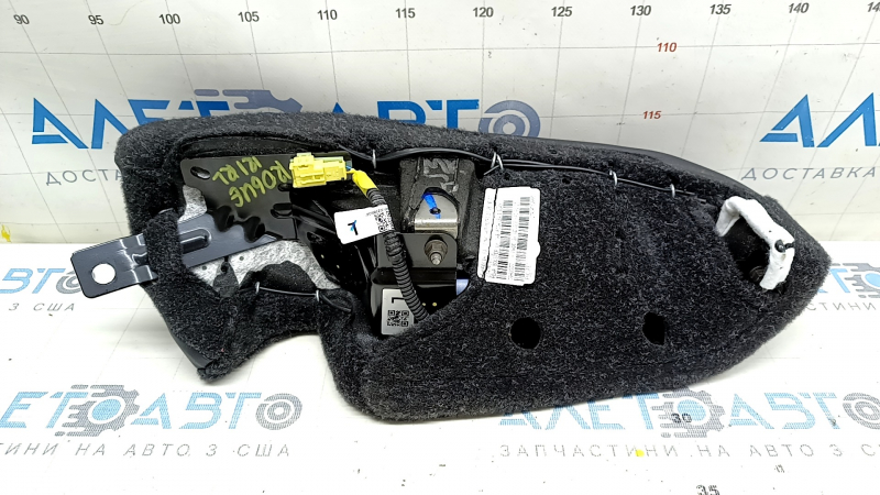 Подушка безопасности airbag заднего левого сиденья Nissan Rogue 21-26 кожа, черная