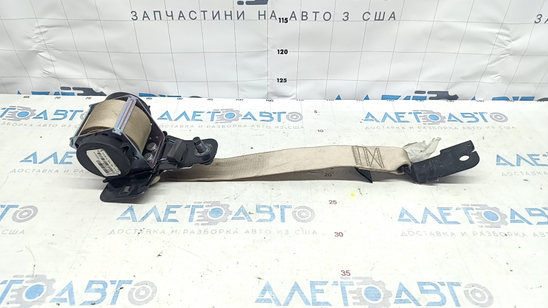 Ремень безопасности задний центральный Hyundai Sonata 15-19 бежевый, под чистку