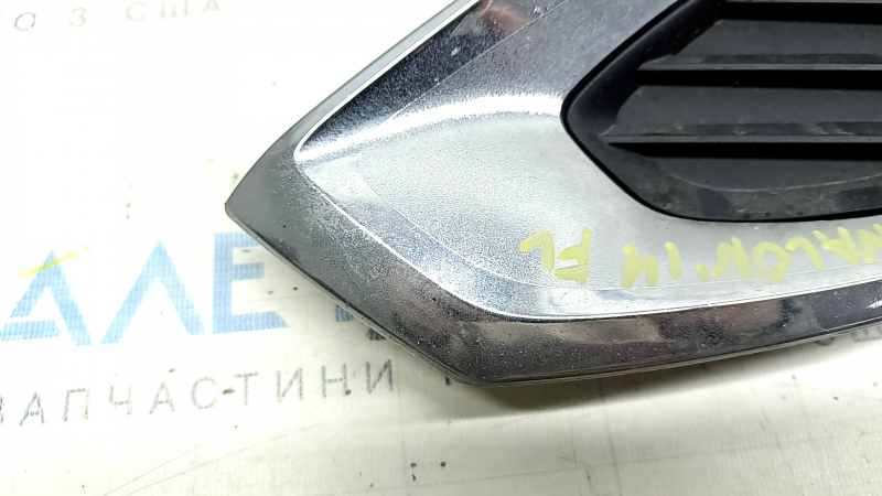Решетка бампера левая Toyota Avalon 13-15 с вставкой, песок