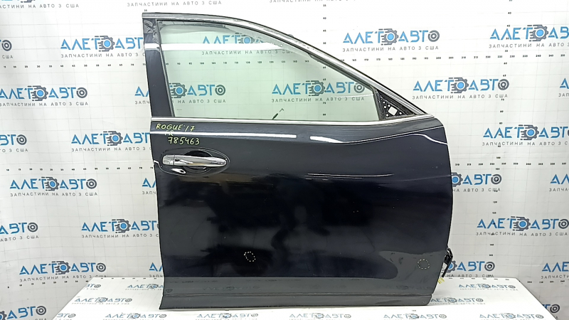 Дверь в сборе передняя правая Nissan Rogue 14-20 keyless, черный G41, тычки