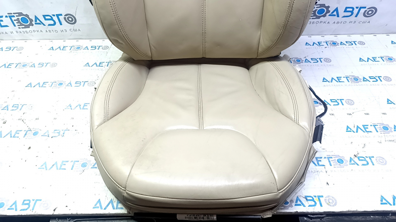 Обшивка водительского сиденья Tesla Model S 12-20 кожа бежевая