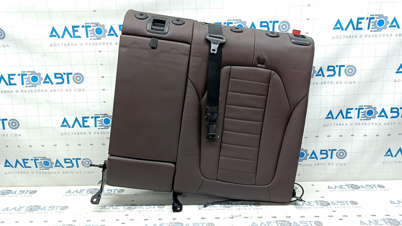 Заднее сиденье для BMW X3 G01 2018-2023, коричневая кожа, вид с боку.