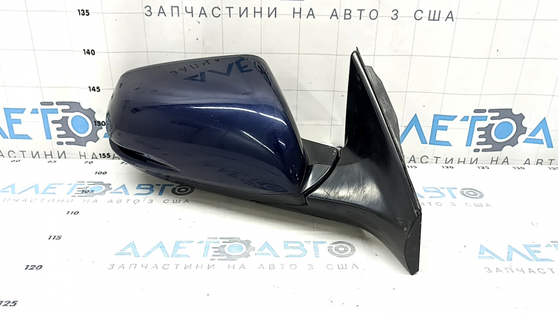 Зеркало боковое правое в сборе Honda CRV 17-22 9 пинов, поворотник, BSM, подогрев, синее