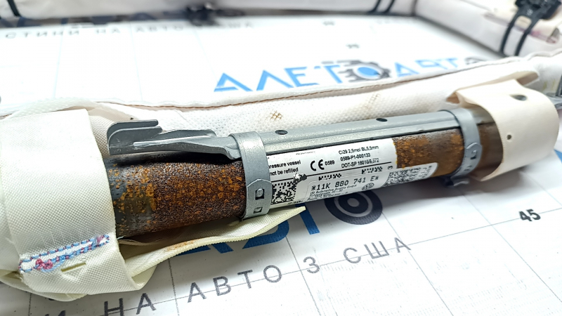 Подушка безопасности airbag боковая шторка левая Volkswagen ID.4 23-26 ржавый пиропатрон