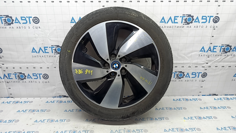 Диск колесный R19х5.5J ET43 BMW i3 14-21 Style 429 с резиной 155/70 6мм, легкая бордюрка, потрескана резина