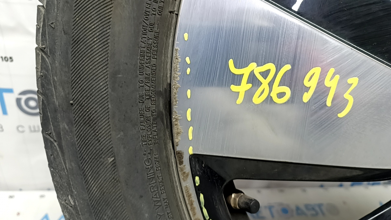 Диск колесный R19х5J ET43 BMW i3 14-21 Style 429 с резиной 155/70 4.5мм, легкая бордюрка, потрескана резина