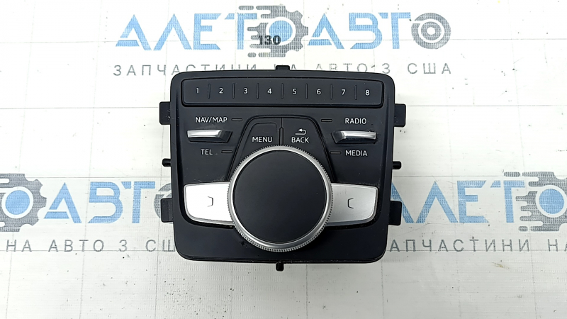 Консоль управление центральной панели Audi A4 B9 17-23 черная с хром