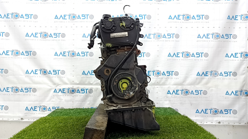 Двигатель в сборе Audi A4 B9 17-19 2.0T CYMC 57к, компрессия 14-14-14-14, ржавый маховик, сломан носик маслоотделителя