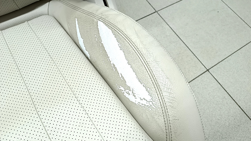 Водительское сидение Mercedes W213 E 17-23 без airbag, электрическое, подогрев, память, кожа, бежевое, потерта кожа, под чистку