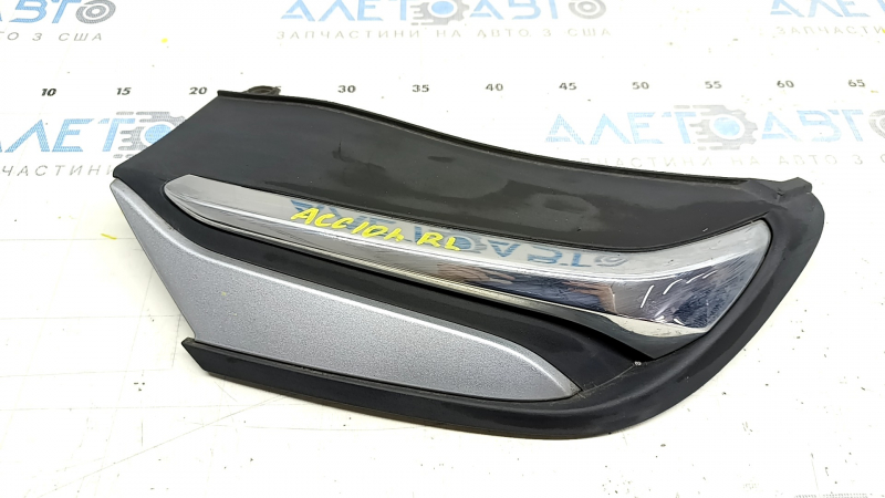 Заглушка глушителя левая Honda Accord 18-18 EXL, touring, с хромом, серая вставка, песок