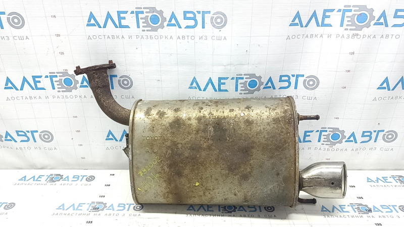 Глушитель задняя часть с бочкой для Toyota Camry 2007-2011, с отпиленными шпильками.
