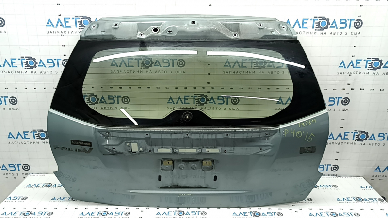 Дверь багажника голая со стеклом Toyota Prius V 12-17 зеленый 781, вмятина