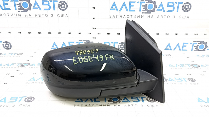 Зеркало боковое правое в сборе Ford Edge 19-20 7 пинов, черное, BSM, подогрев