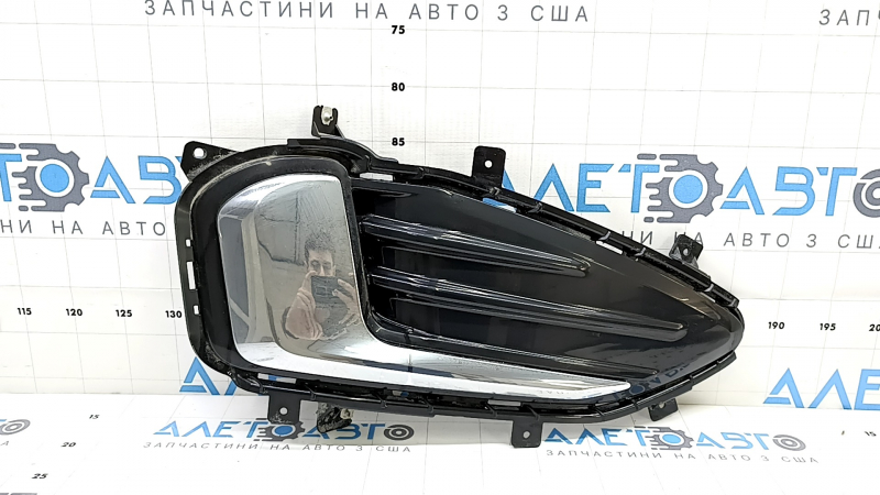 Заглушка птф правая Ford Edge 19-24 с хром молдингом