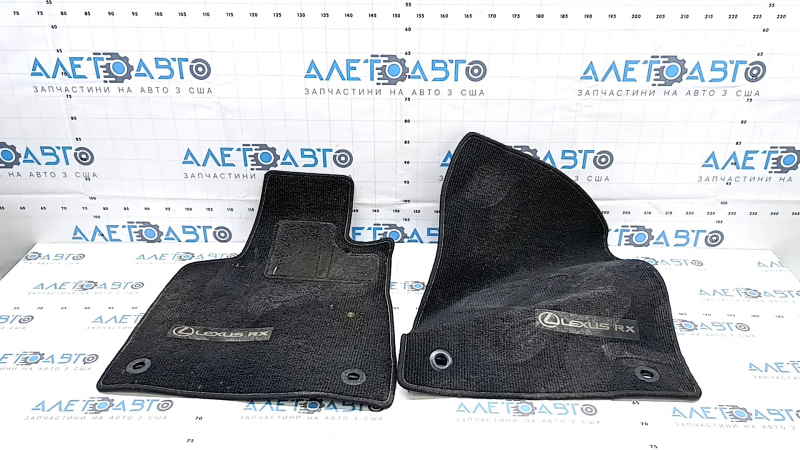 Комплект ковриков салона ткань Lexus RX350 RX450h 16-22 черный, под химчистку