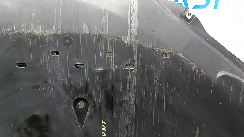 Защита переднего бампера Ford Mustang mk6 18-23 рест 2.3T, потерта