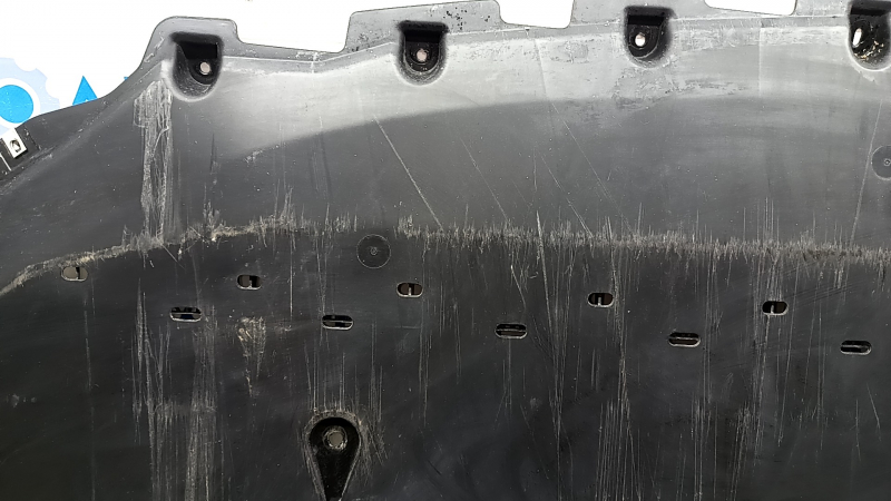 Защита переднего бампера Ford Mustang mk6 18-23 рест 2.3T, потерта