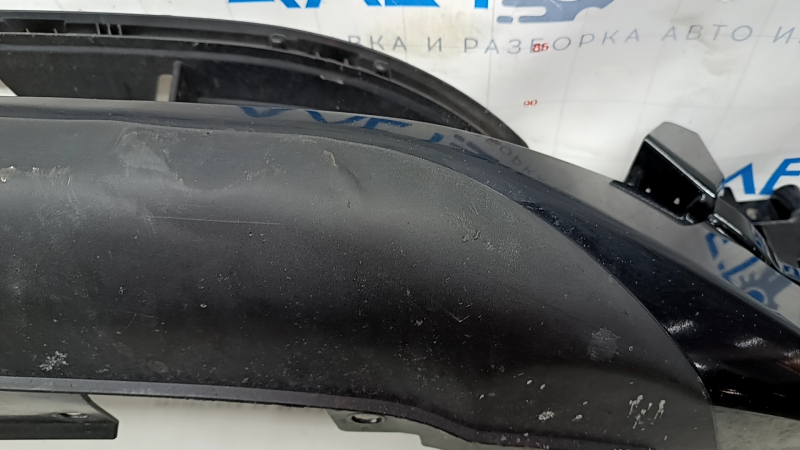 Губа переднего бампера Mazda CX-5 22-25 черный 41W, царапины, песок