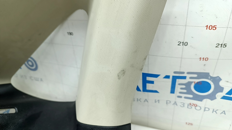 Накладка задней стойки верхняя левая Ford Fusion mk5 17-19 серая с черной накладкой, под химчистку